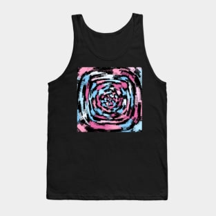 Tunnel Swirl Pastel Arrow Pattern Tank Top